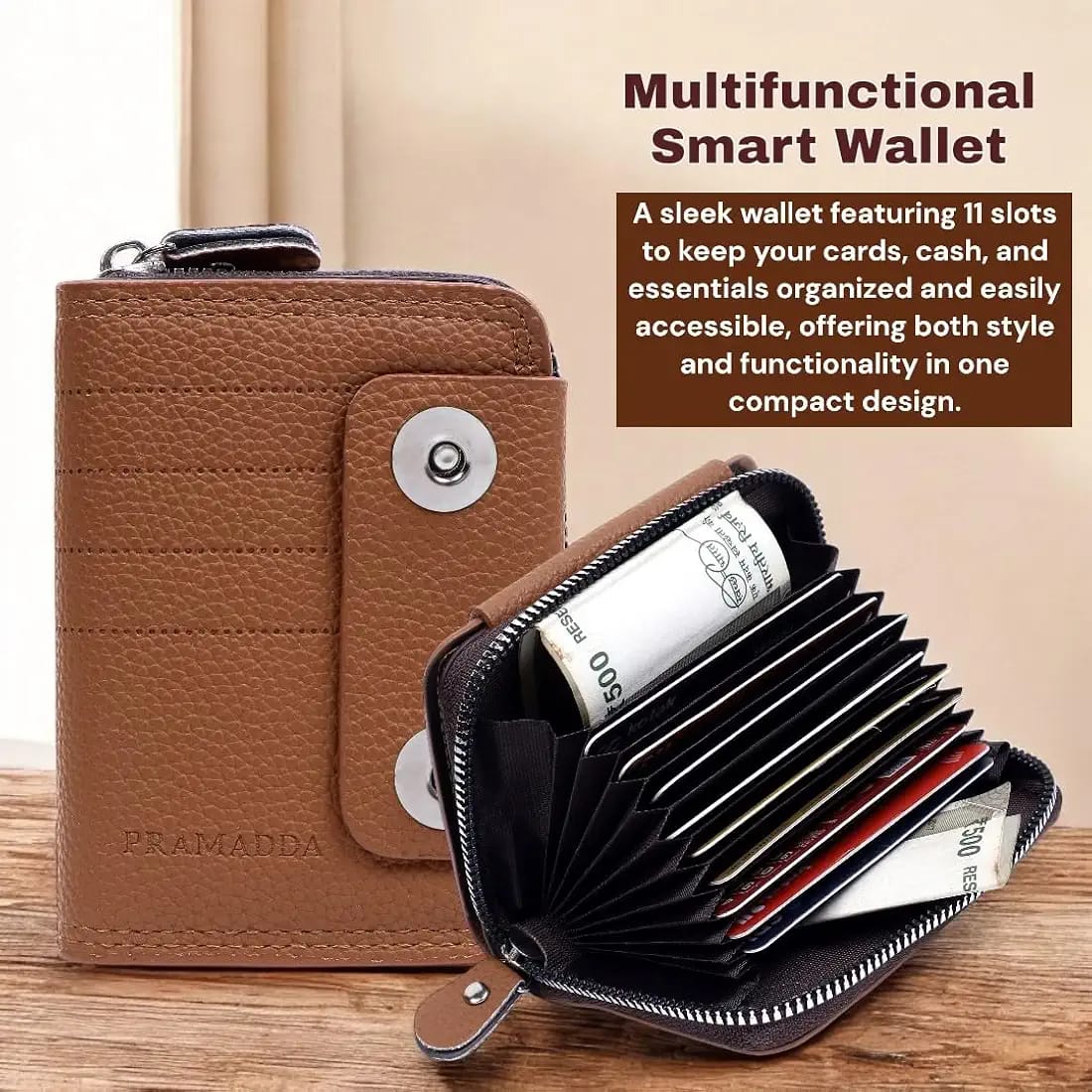 Luxury Male/Female Zipper Wallet