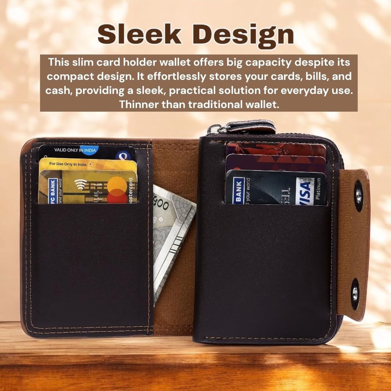 Luxury Male/Female Zipper Wallet