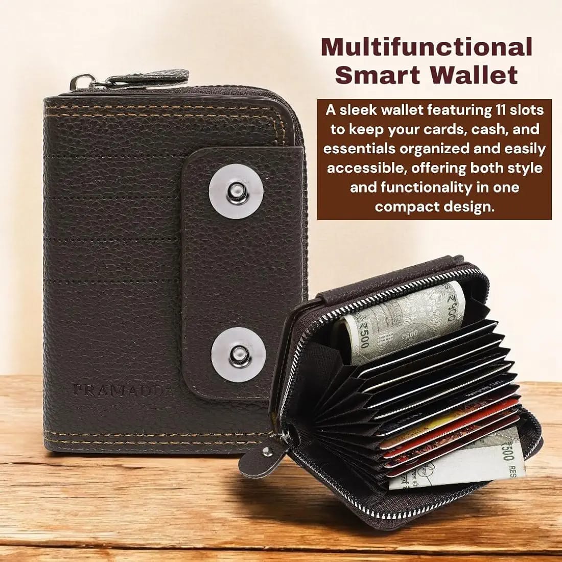 Luxury Male/Female Zipper Wallet
