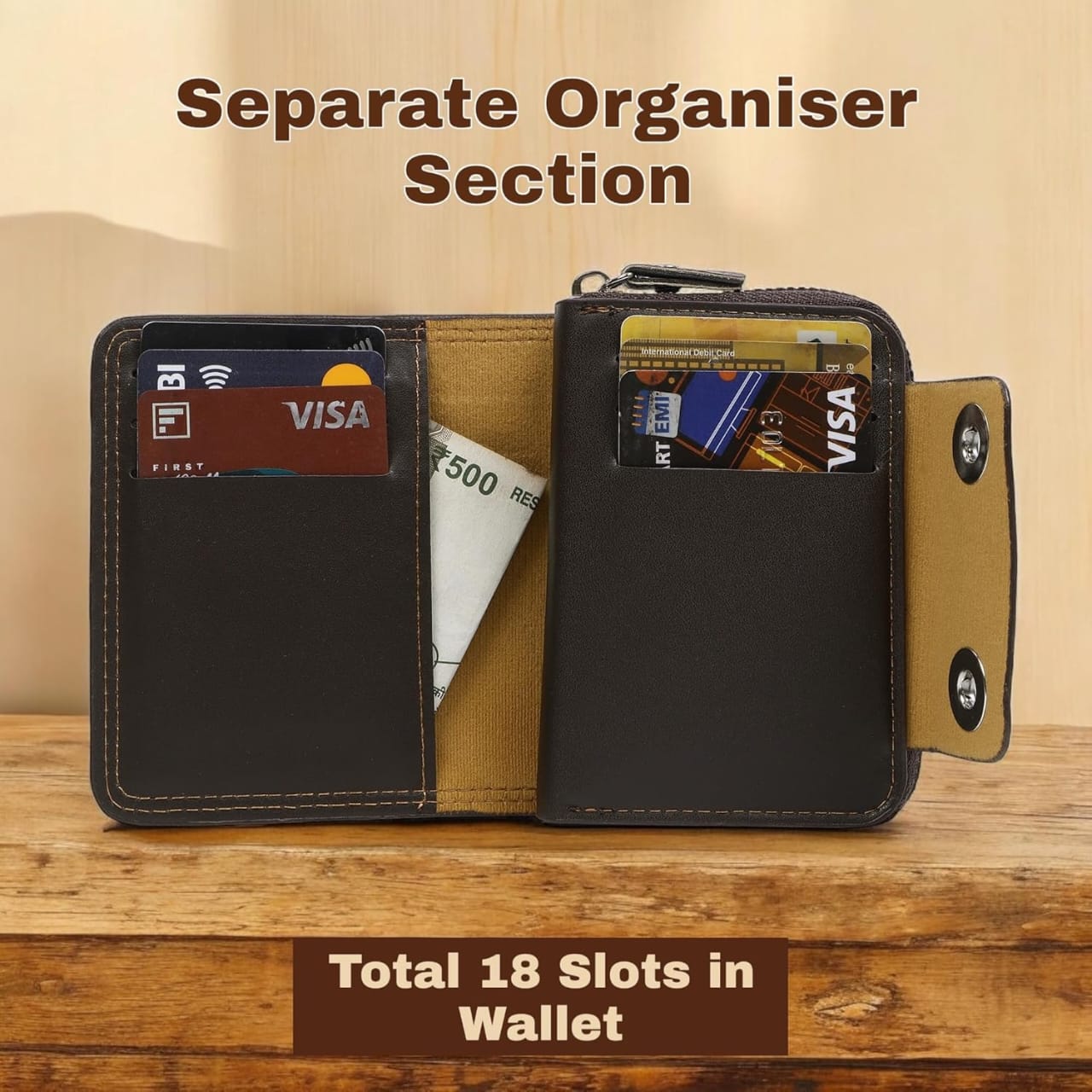 Luxury Male/Female Zipper Wallet