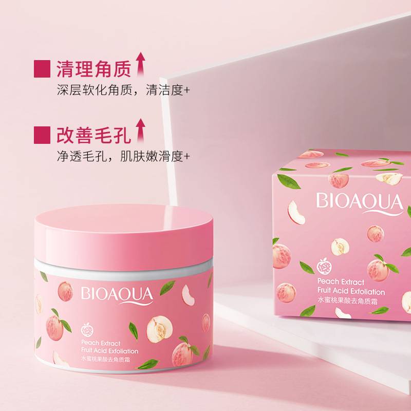 Bioaqua Peach Extract Fruit Acid Exfoliating Face Gel Cream